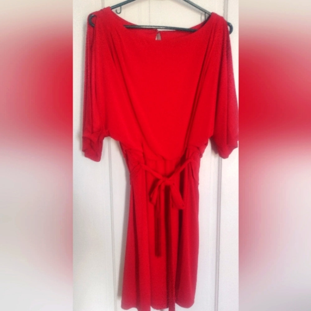 Jessica Simpson wrap dress, red NWT